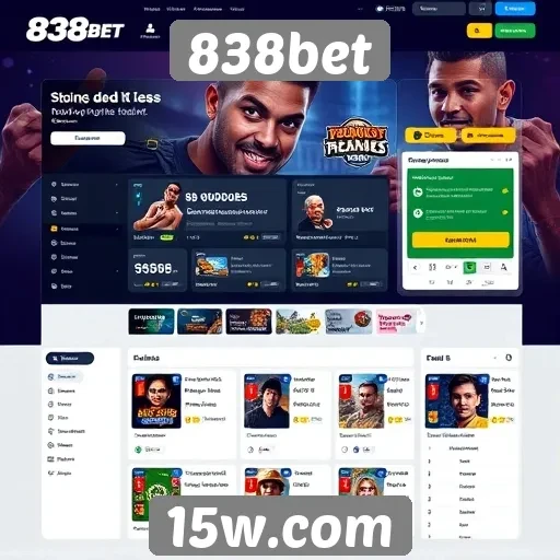 Interface e usabilidade da plataforma 838bet